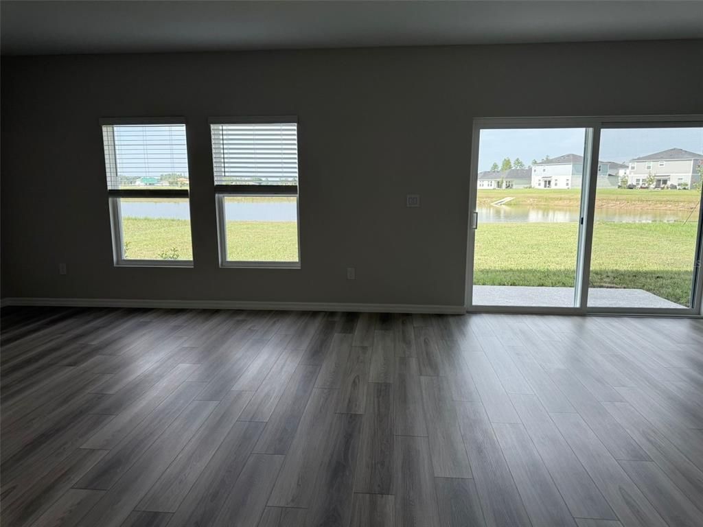 Empty room, Interior, Water, Wood Texture Flooring