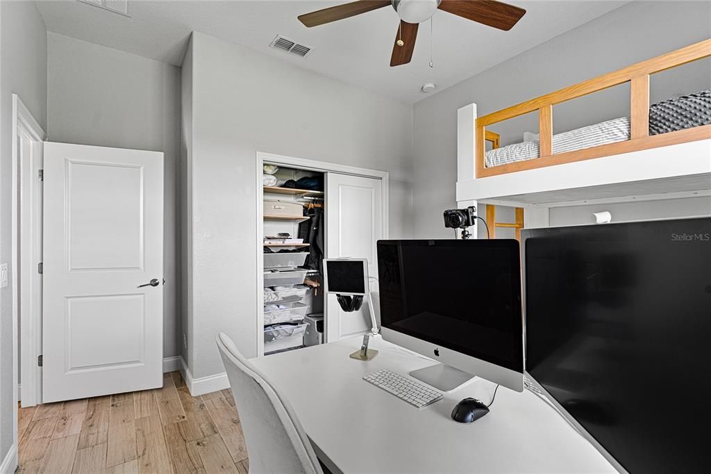 Home Office, Interior, Wood Texture Flooring