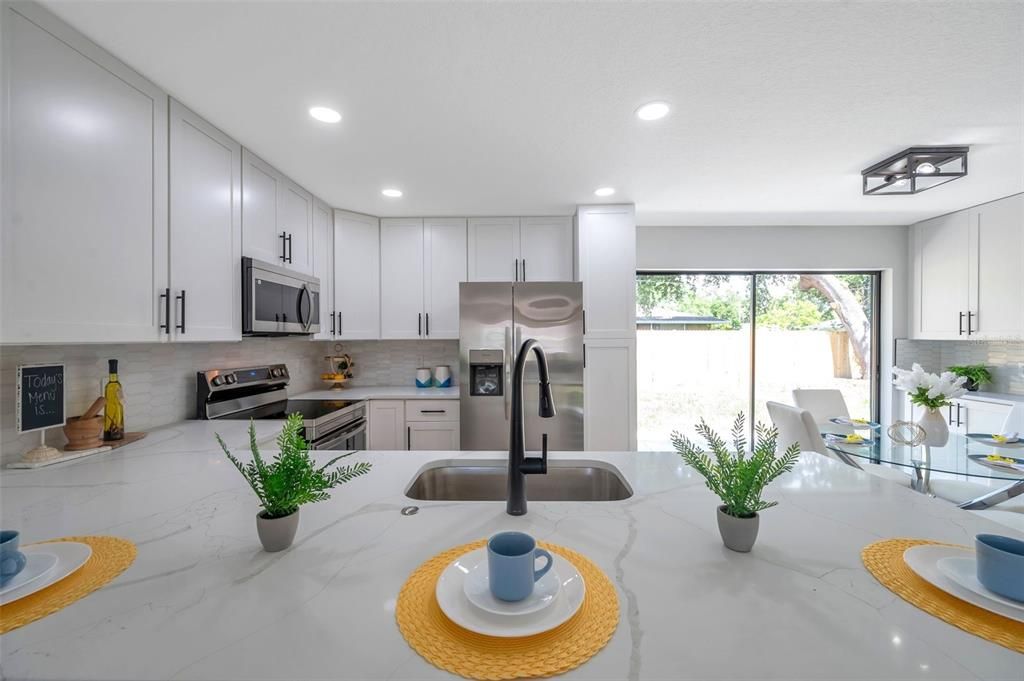 Interior, Kitchen, Recessed Lighting, Stainless Steel Appliances