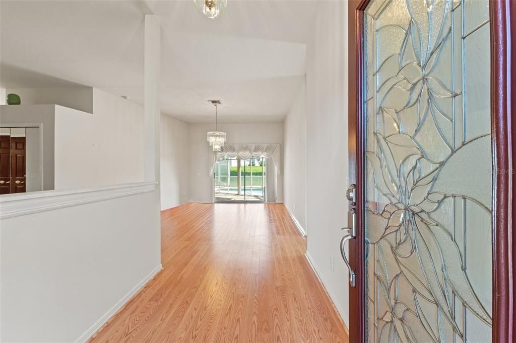 Chandelier, Interior, Wood Texture Flooring