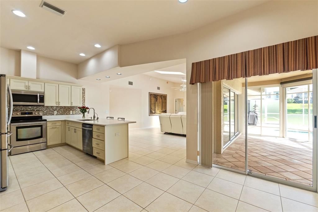 Interior, Kitchen, Recessed Lighting, Stainless Steel Appliances