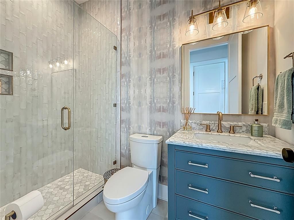 Bathroom, Glass Shower, Interior