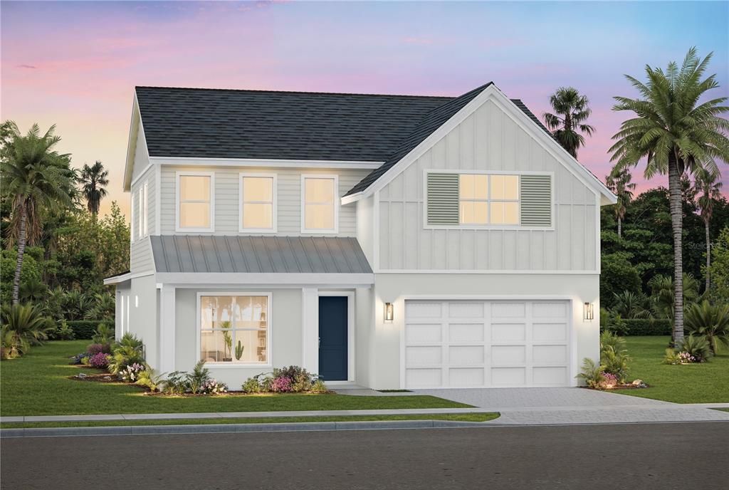 Attached, Exterior, Facade, Farmhouse