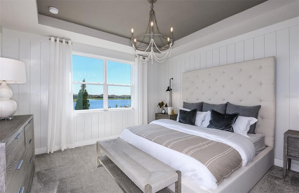 Bedroom, Chandelier, Interior, Water