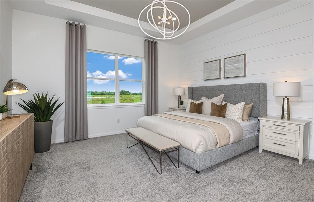 Bedroom, Interior, Pendant Lights