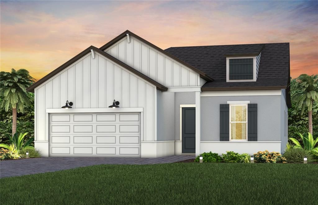Attached, Exterior, Facade, Farmhouse