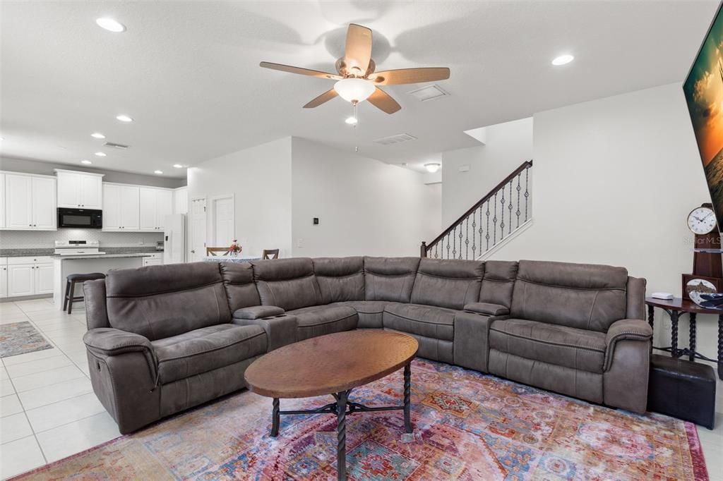 Interior, Kitchen, Living room, Recessed Lighting, Stainless Steel Appliances