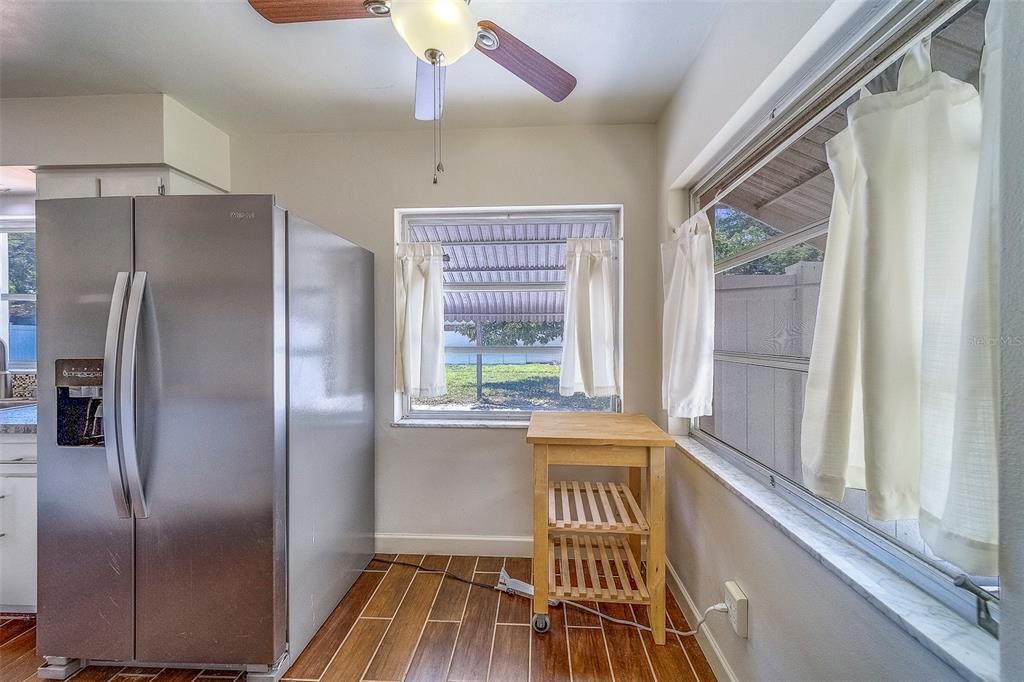Interior, Kitchen, Wood Texture Flooring
