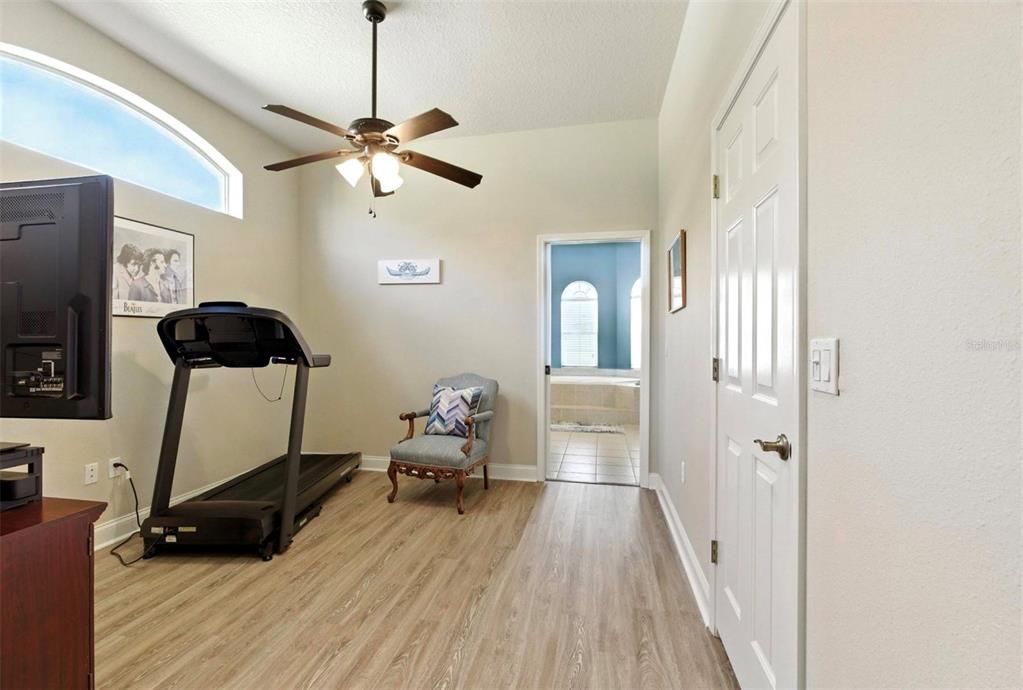 Fitness Equipment, Interior, Wood Texture Flooring