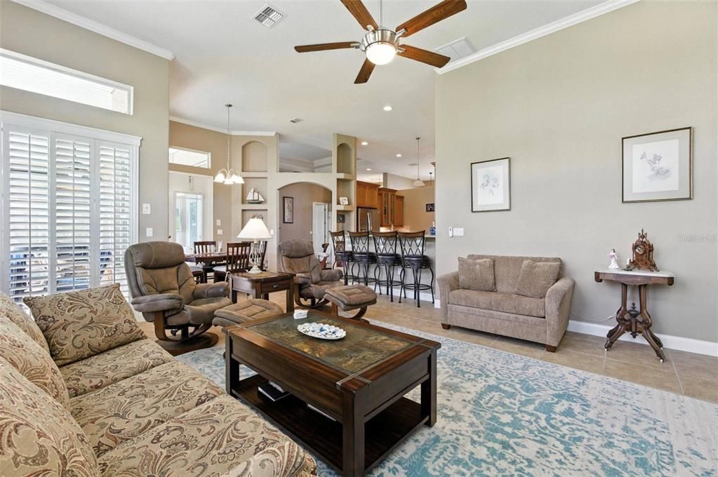 Dining room, Interior, Kitchen, Living room, Pendant Lights, Recessed Lighting