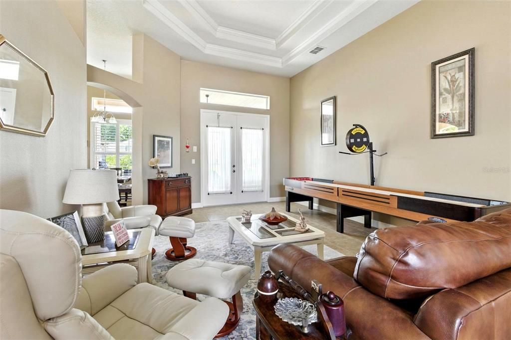 Billiard Table, Game Room, Interior, Living room, Pendant Lights