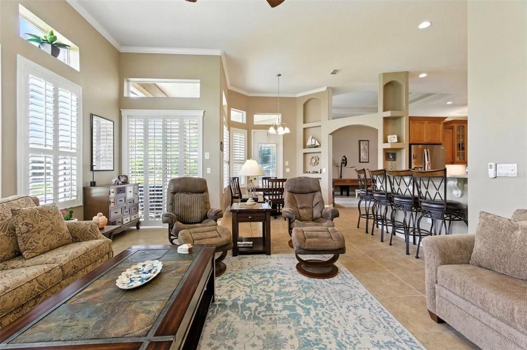 Interior, Kitchen, Living room, Pendant Lights, Recessed Lighting