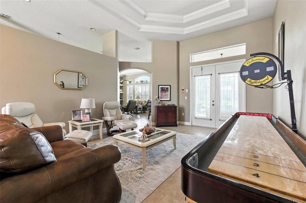 Billiard Table, Game Room, Interior, Living room, Recessed Lighting