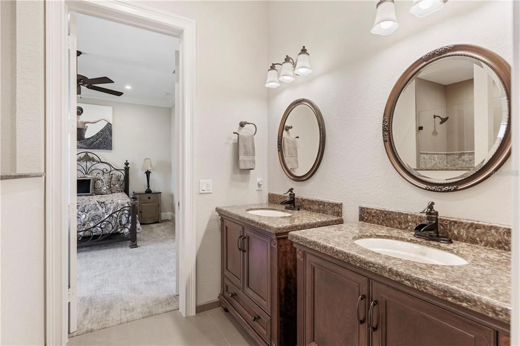 Bathroom, Bedroom, Dual Sink Vanities, Interior, Recessed Lighting