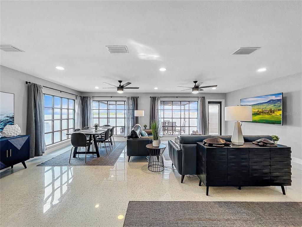 Dining room, Interior, Living room, Recessed Lighting