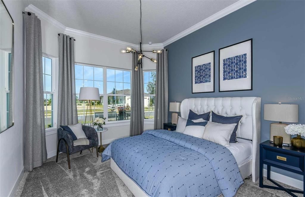 Bedroom, Interior, Pendant Lights