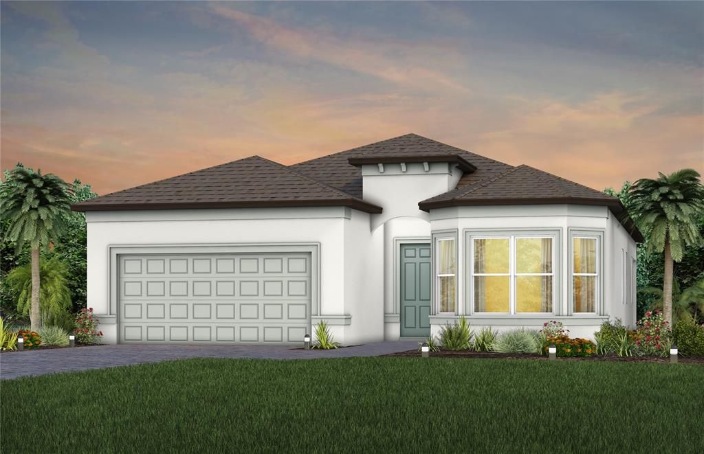 Attached, Exterior, Facade, French Provincial