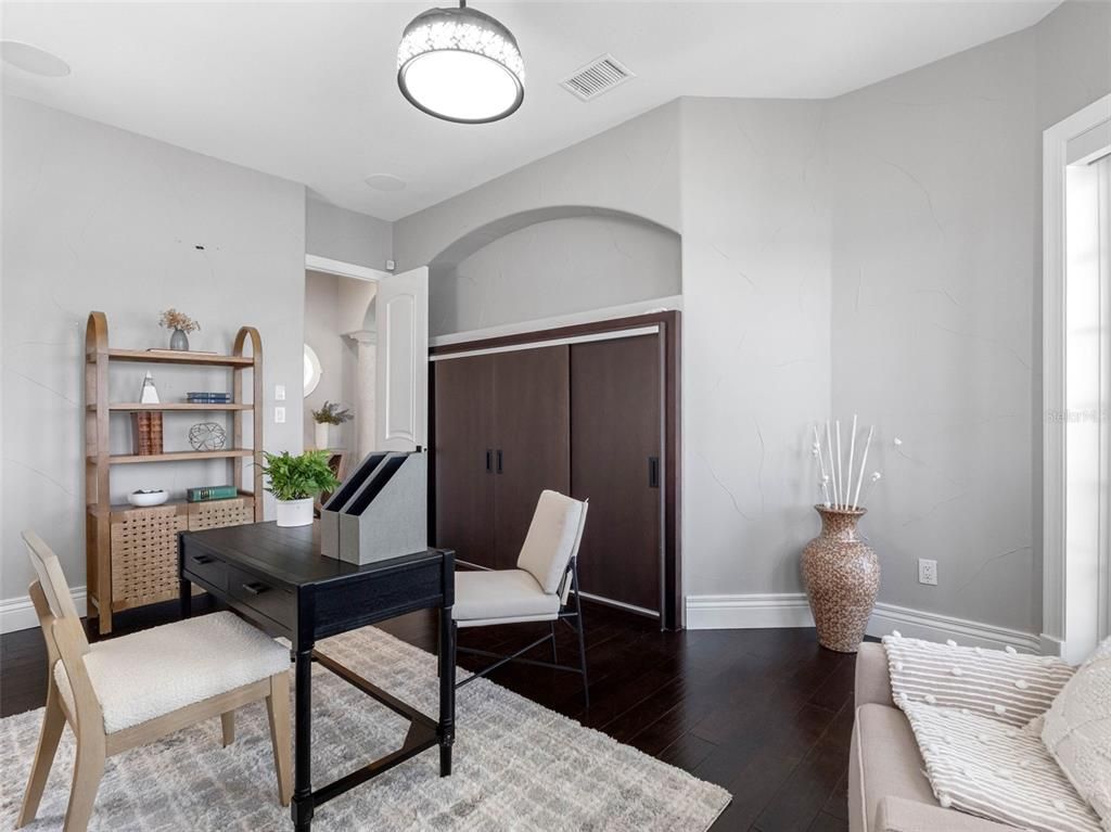 Home Office, Interior, Wood Texture Flooring