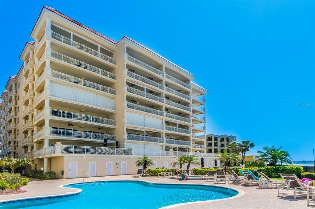 Exterior, Facade, Pool, Condo Building