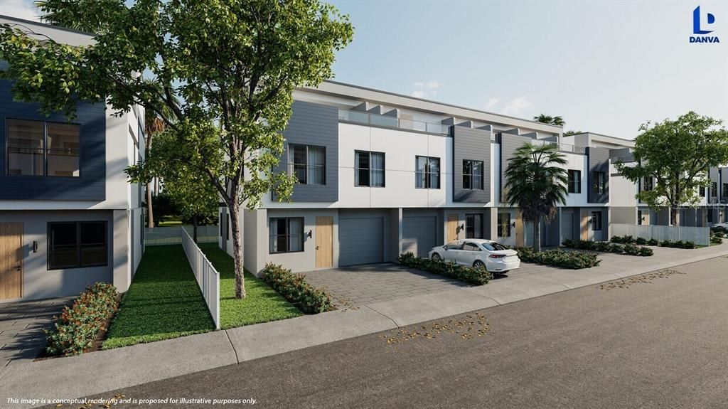 Attached, Exterior, Facade, Modern