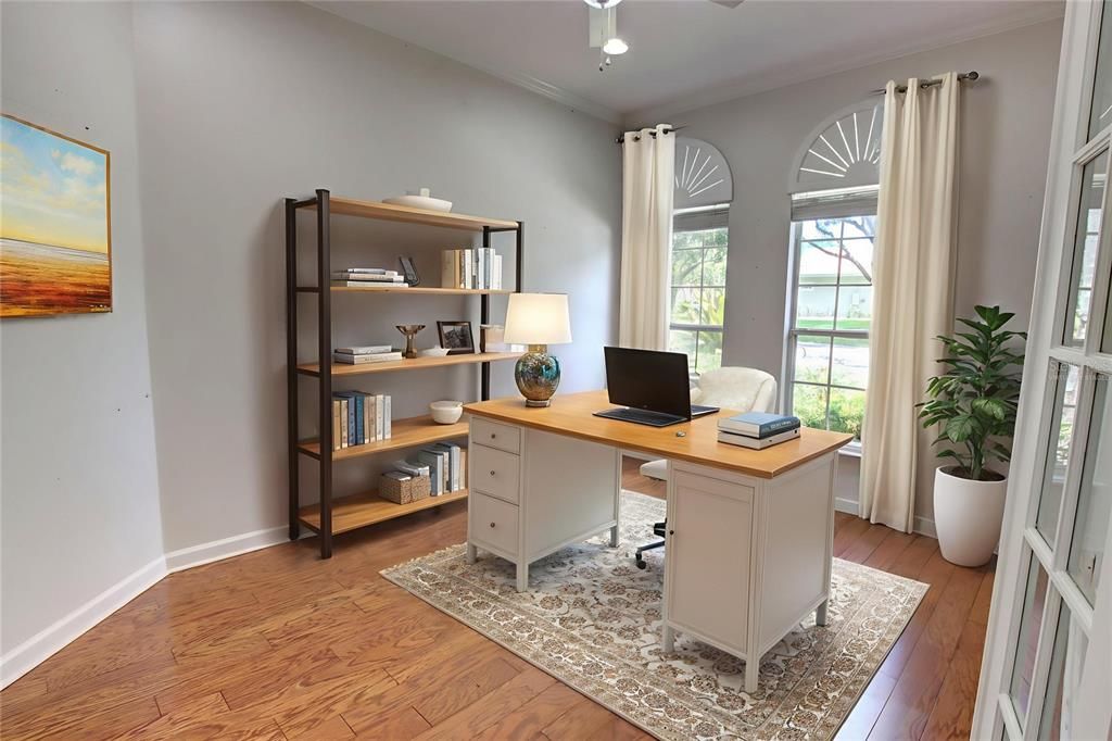 Home Office, Interior, Wood Texture Flooring