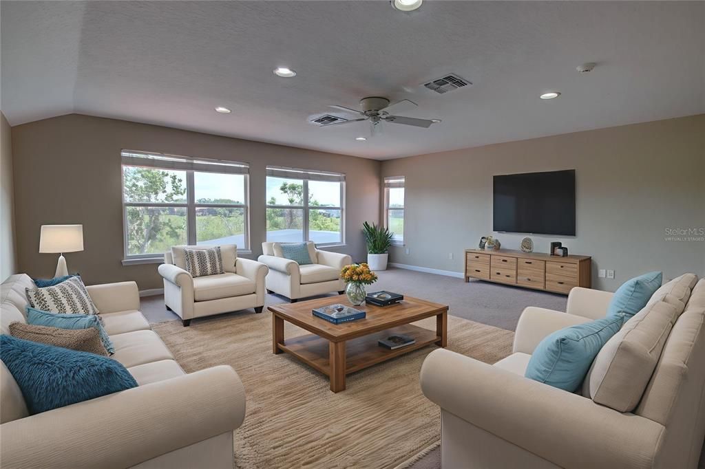 Interior, Living room, Recessed Lighting
