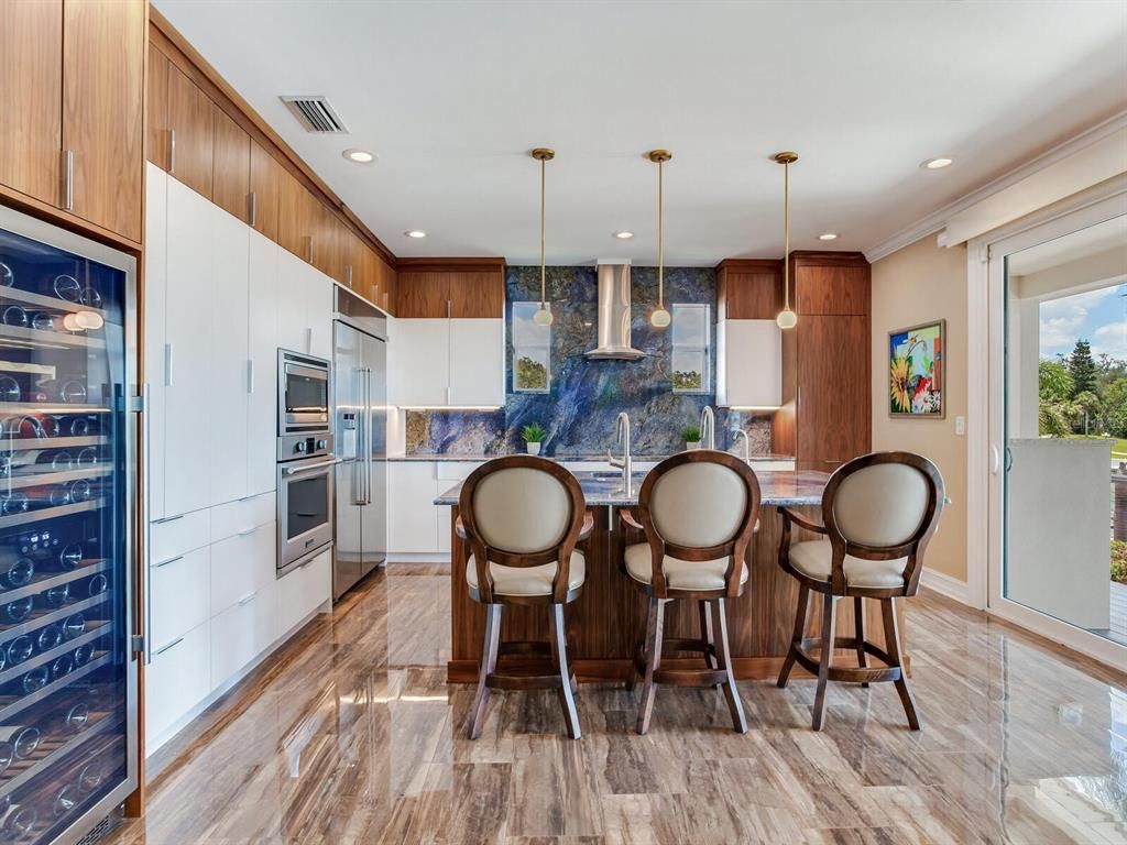Interior, Kitchen, Pendant Lights, Recessed Lighting, Stainless Steel Appliances