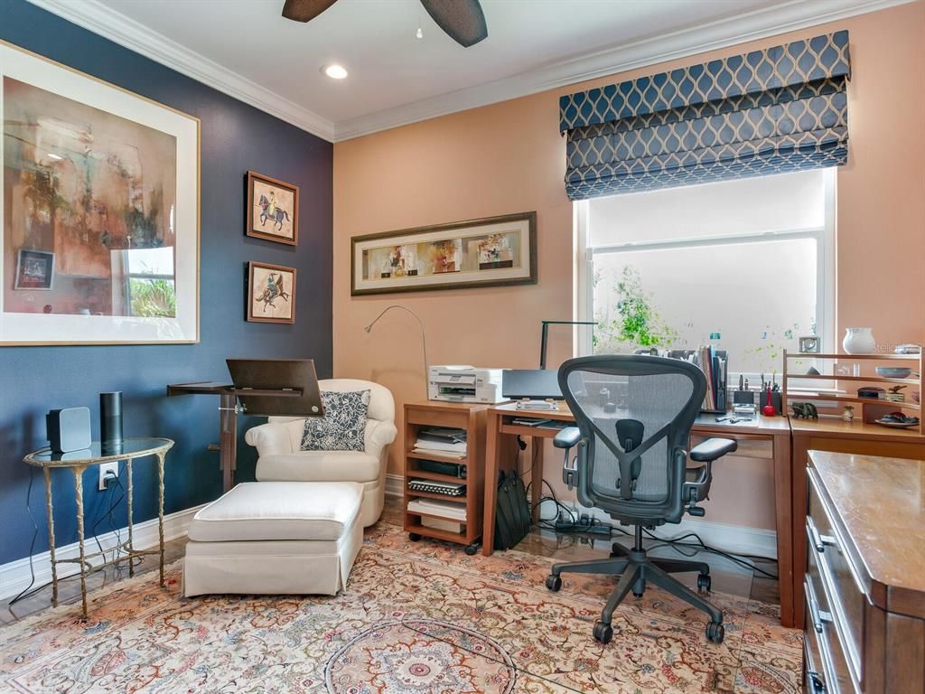 Home Office, Interior, Recessed Lighting