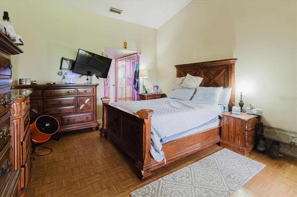 Bedroom, Interior, Wood Texture Flooring