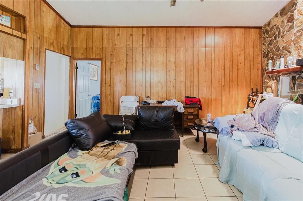 Interior, Living room, Wooden Walls
