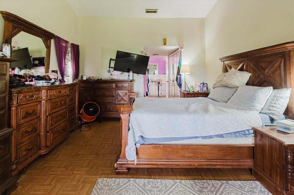 Bedroom, Interior, Wood Texture Flooring