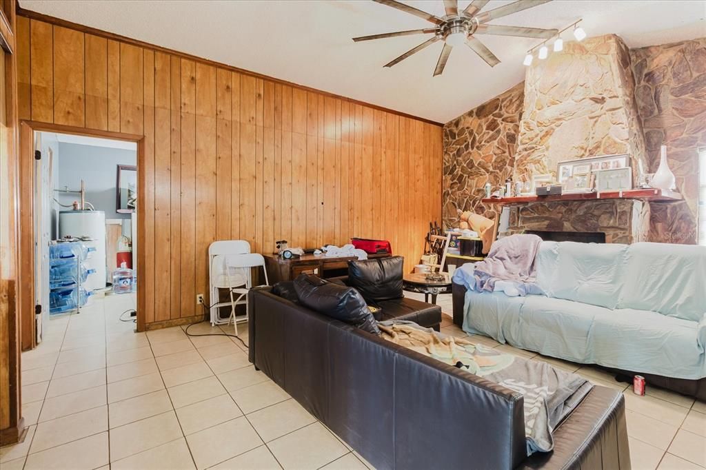Interior, Living room, Wooden Walls