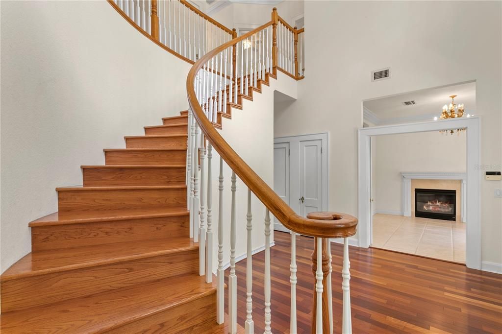Chandelier, Fireplace, Interior, Wood Texture Flooring