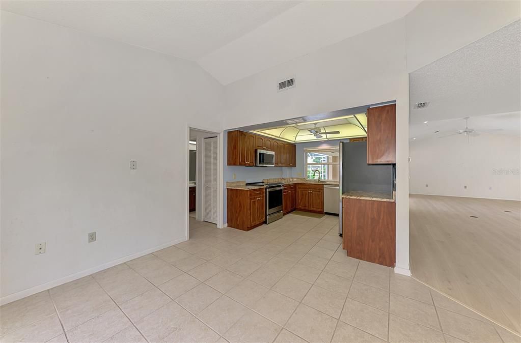 Interior, Kitchen, Wood Texture Flooring