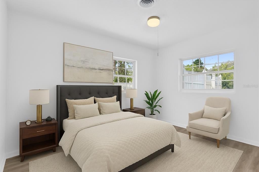 Bedroom, Interior, Wood Texture Flooring