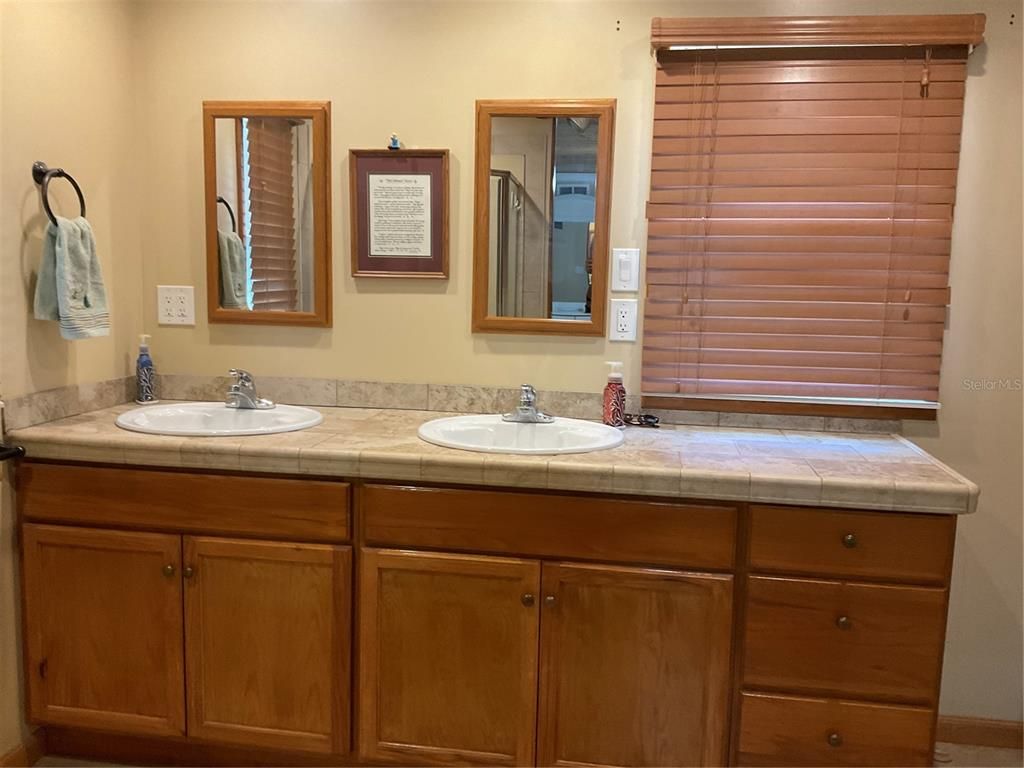 Bathroom, Dual Sink Vanities, Interior, Tile Countertops