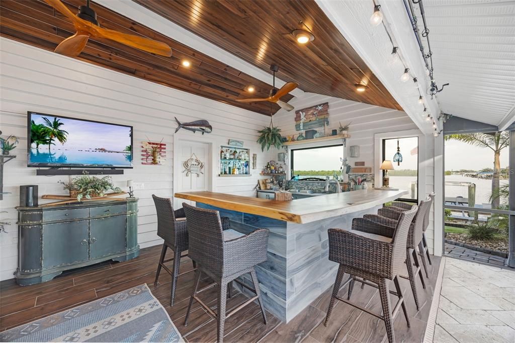 Interior, Recessed Lighting, Wooden Beams, Wood Texture Flooring