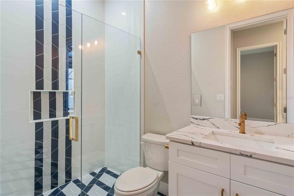 Bathroom, Glass Shower, Interior