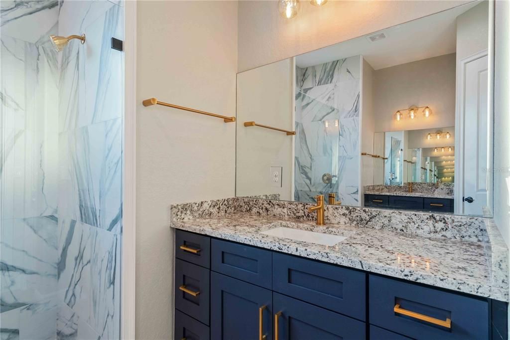 Bathroom, Interior, Marble Walls