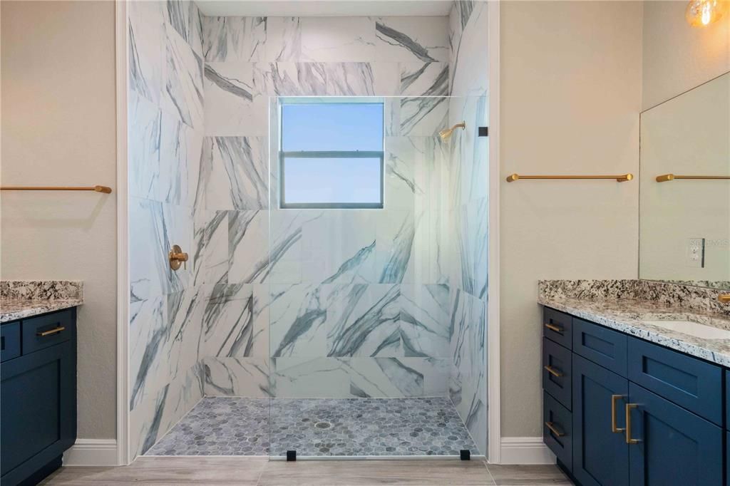 Bathroom, Interior, Marble Walls
