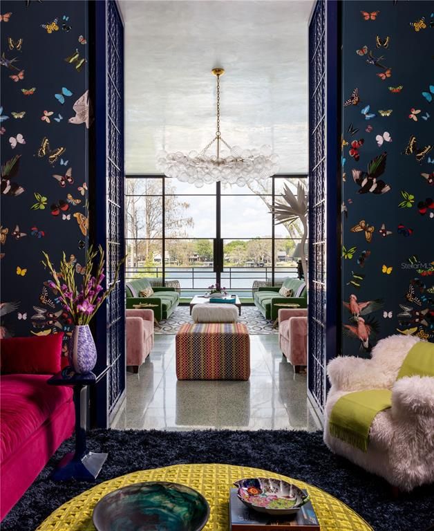 Chandelier, Interior, Water
