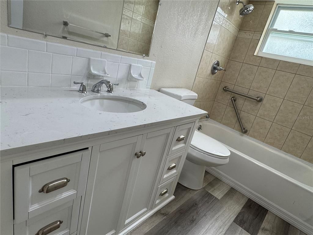Bathroom, Interior, Wood Texture Flooring