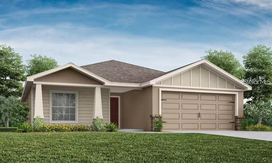 Attached, Exterior, Facade, Ranch
