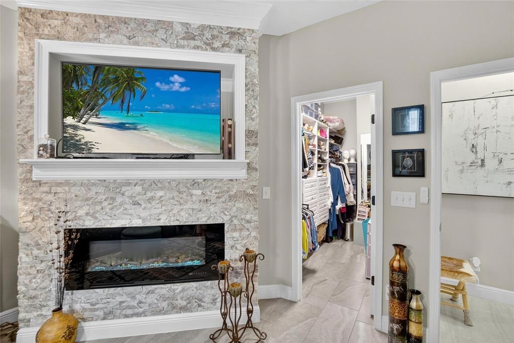 Fireplace, Interior, Water