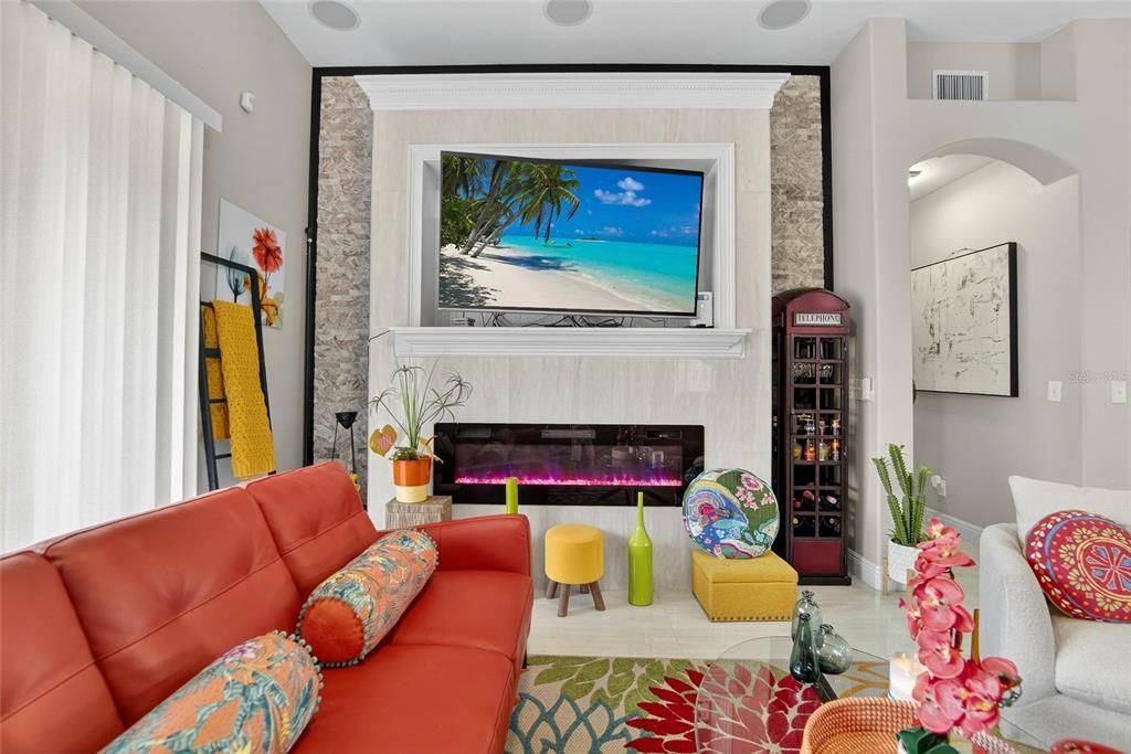 Fireplace, Interior, Living room