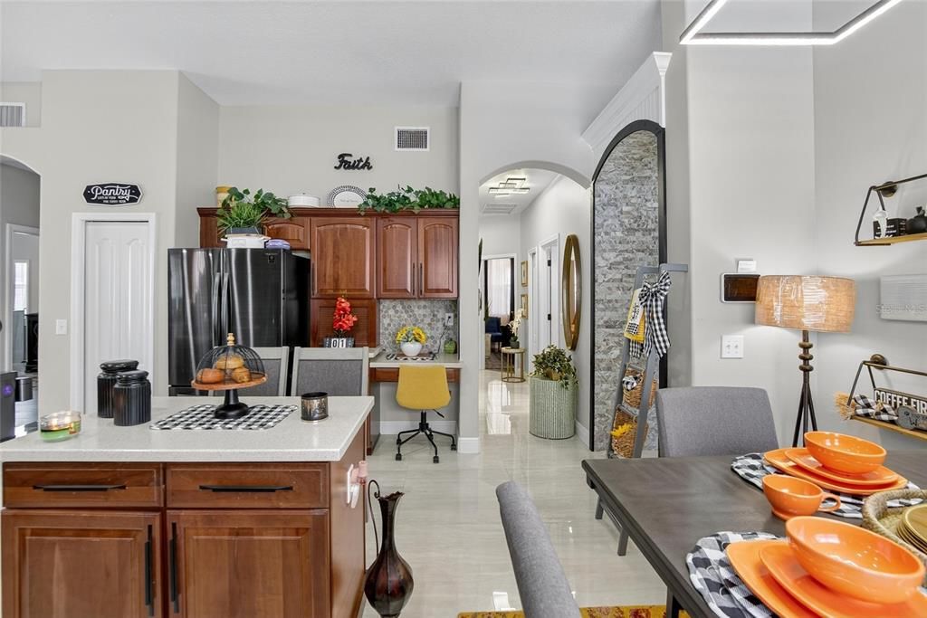 Dining room, Interior, Kitchen