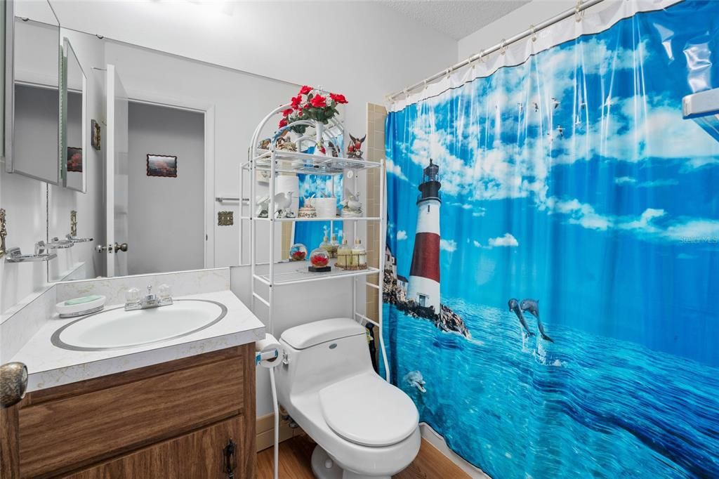 Bathroom, Interior, Wood Texture Flooring