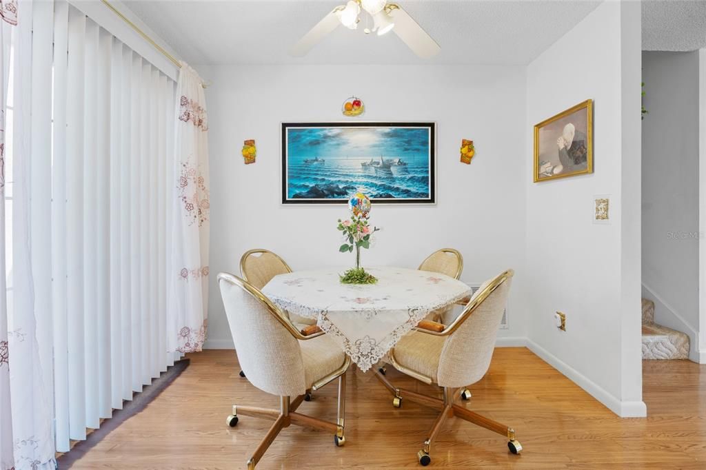 Dining room, Interior, Wood Texture Flooring