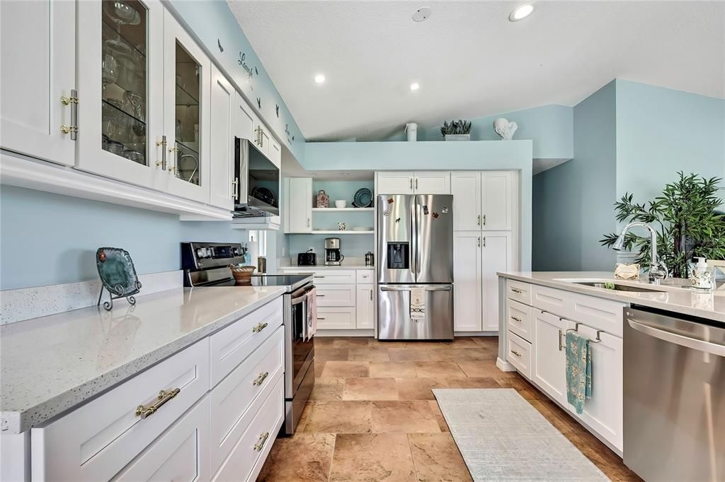 Interior, Kitchen, Recessed Lighting, Stainless Steel Appliances