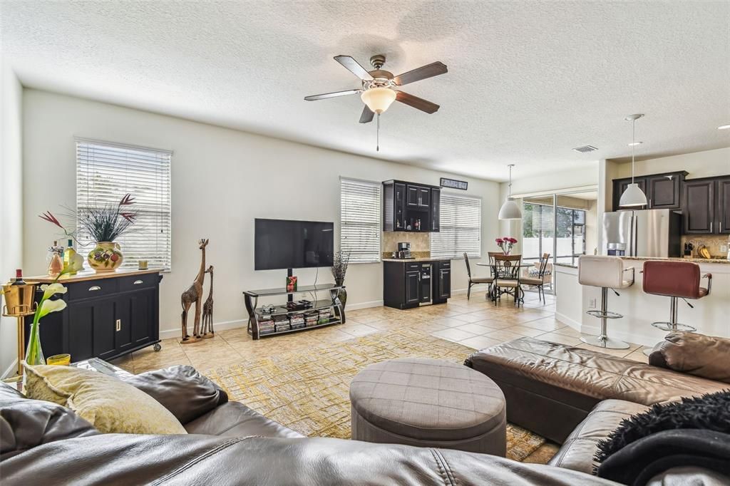 Dining room, Interior, Kitchen, Living room, Pendant Lights, Recessed Lighting